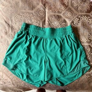 Lululemon Green Hotty Hot Shorts